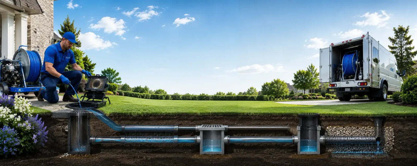 Outdoor drain cleaning information for Hillpoint, WI